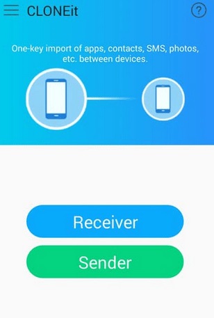 Android-zu-Android Datatransfer-App ‒ Cloneit
